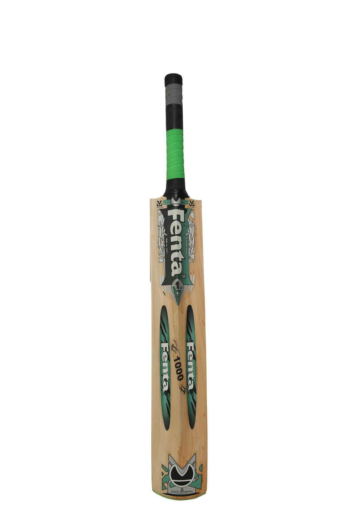 FENTA V-1000 CRICKET TENNIS BAT DOUBLE BLADE CANE HANDLE, KASHMIR WILLOW