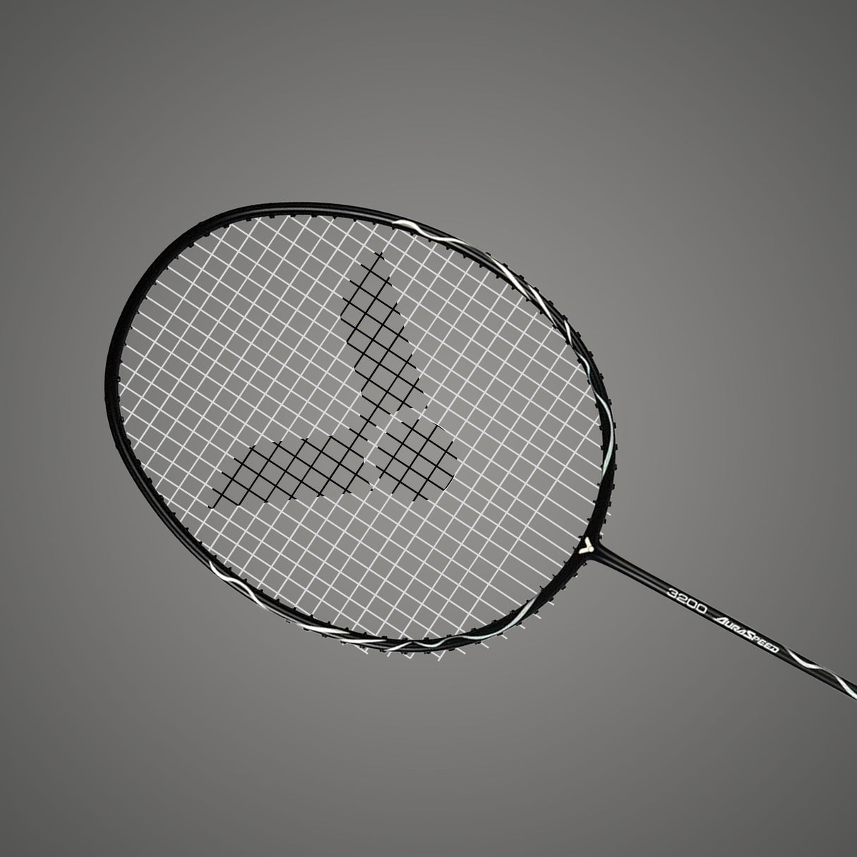 Auraspeed ARS-3200-4U G5 Strung Badminton Racket (White/Black)