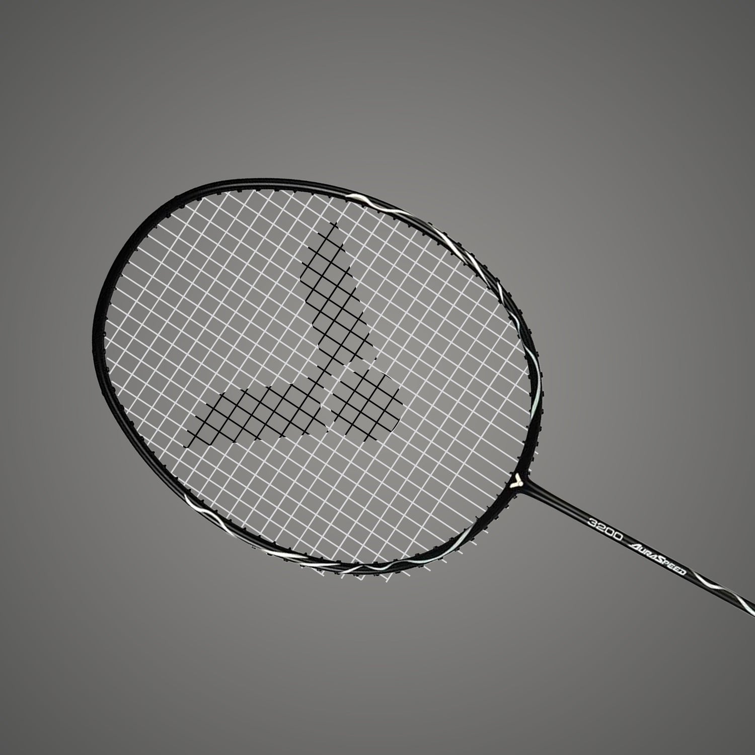 Auraspeed ARS-3200-4U G5 Strung Badminton Racket (White/Black)