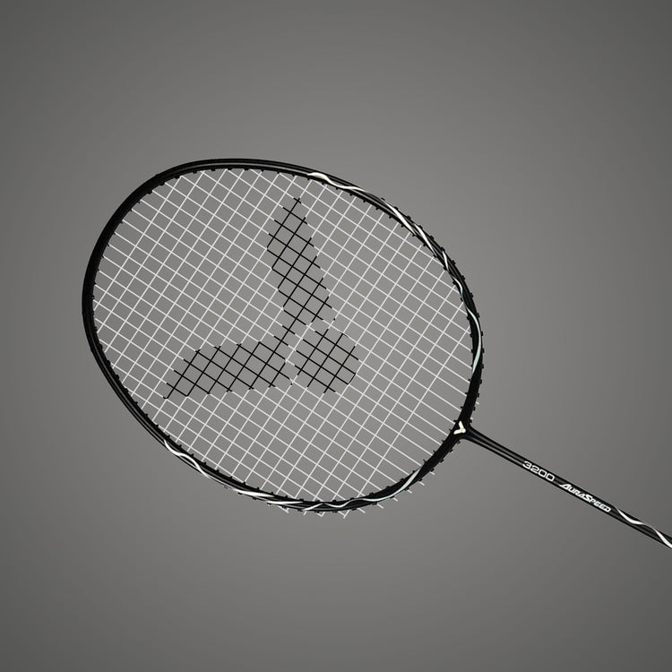 Auraspeed ARS-3200-4U G5 Strung Badminton Racket (White/Black)