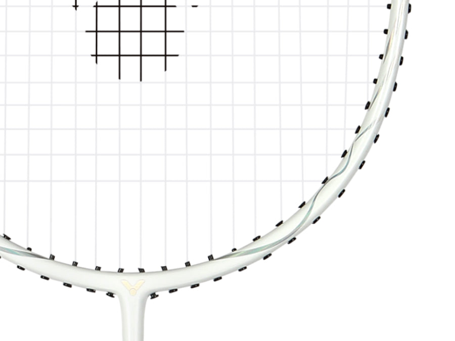 Auraspeed ARS-3200-4U G5 Strung Badminton Racket (White/Black)