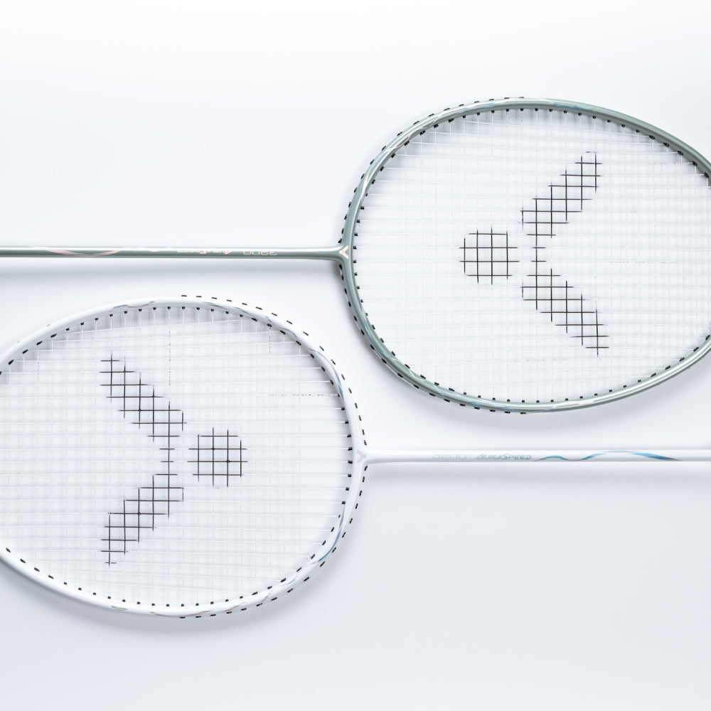Auraspeed ARS-3200-4U G5 Strung Badminton Racket (White/Black)