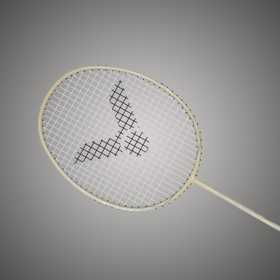 Auraspeed ARS-3200-4U G5 Strung Badminton Racket( Silver/Cream Grey)