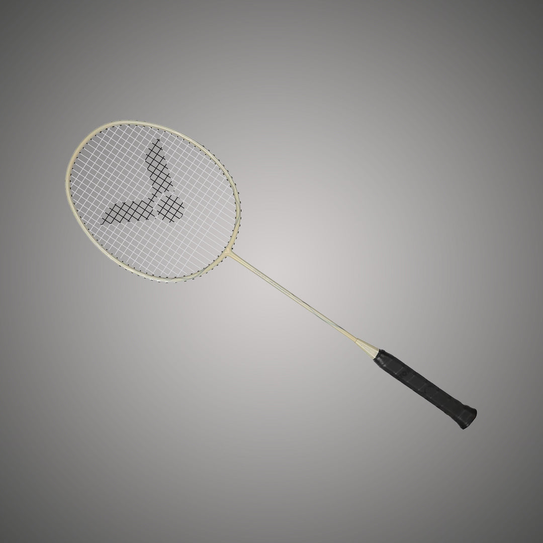 Auraspeed ARS-3200-4U G5 Strung Badminton Racket( Silver/Cream Grey)