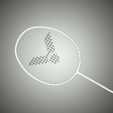 Auraspeed ARS-3200-4U G5 Strung Badminton Racket (White/Black)