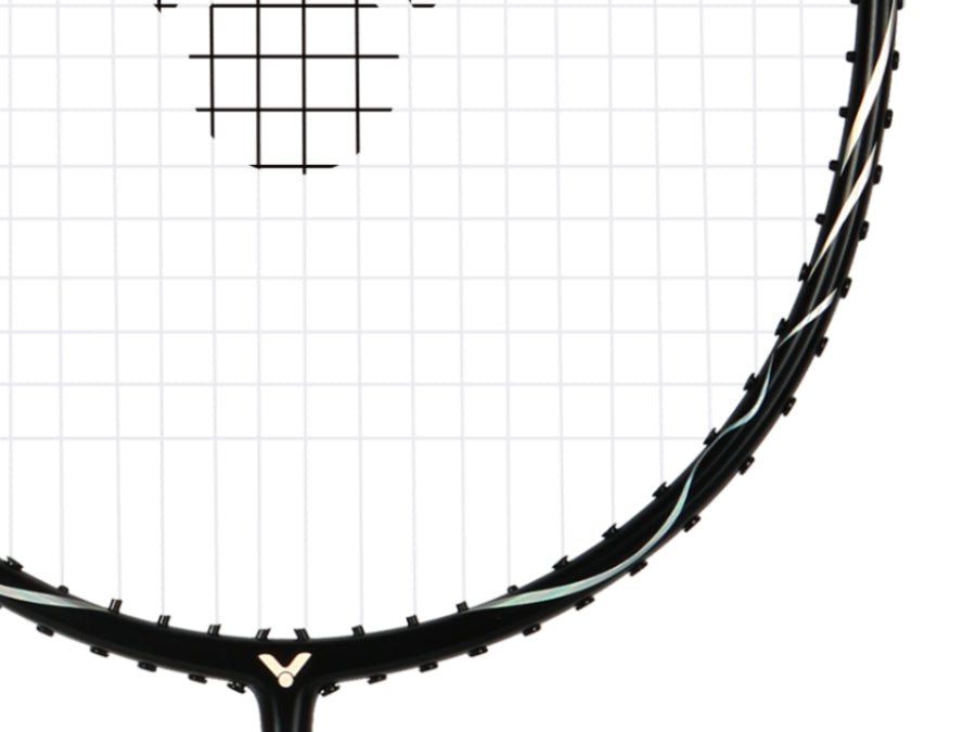 Auraspeed ARS-3200-4U G5 Strung Badminton Racket (White/Black)