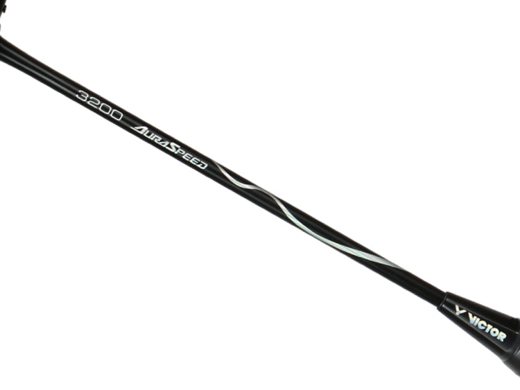Auraspeed ARS-3200-4U G5 Strung Badminton Racket (White/Black)