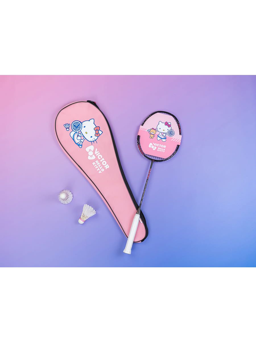 VICTOR X HELLO KITTY Auraspeed ARS-KT C G5 Strung Professional Badminton Racket