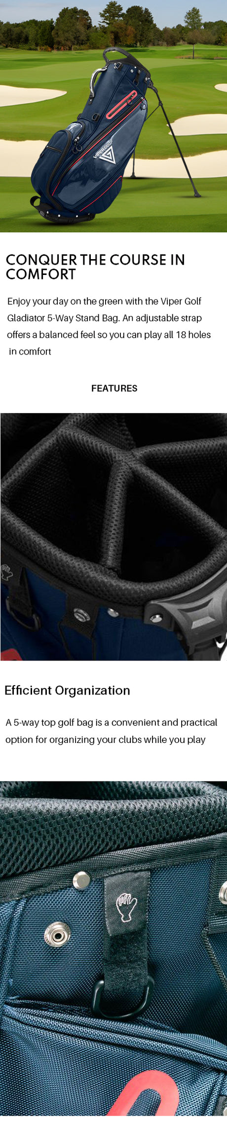 Viper Golf Gladiator 5-Way Stand Bag