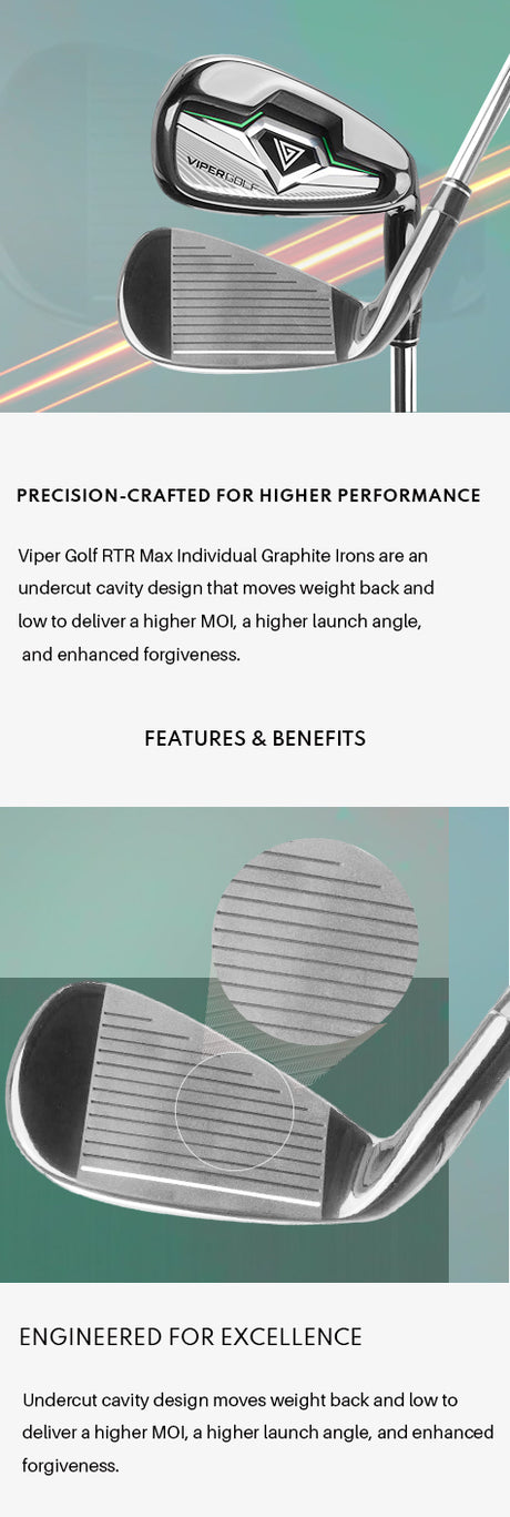 Viper Golf RTR Max #7 Individual Graphite Iron (With Offer)