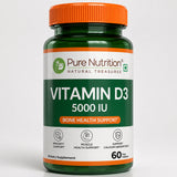 Vitamin D3 5000 IU | 125 mcg Vitamin D3 | 60 Tablets - Nutrition by Pure Nutrition