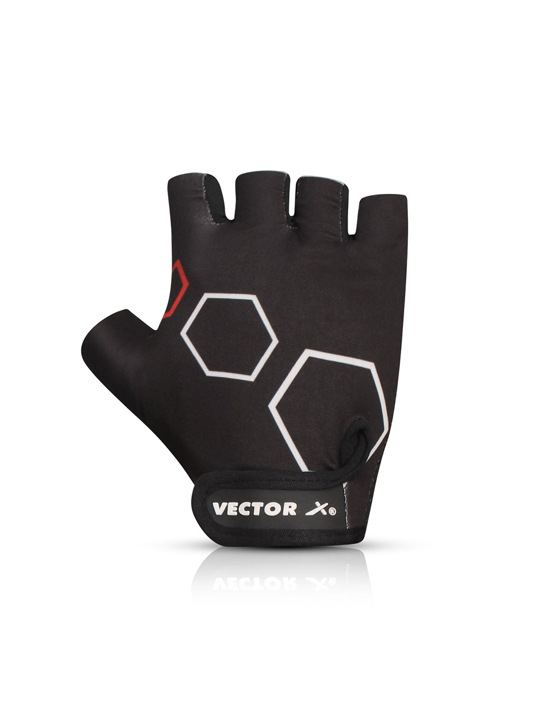 Vector X VX-300 Hexa Gym Fitness Fingerless Gloves for Men and Women Sports Practice Gloves Wrist Support Use for Gym, Weight Lifting,Fitness,Exercise