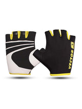 Vector X VX 450 Unisex Workout Fingerless Weight Lifting Gloves for Men and Women Excellent Grip for Weightlifting, Cycling, Exercise, Training, Pull ups, Fitness, Climbing and Rowing