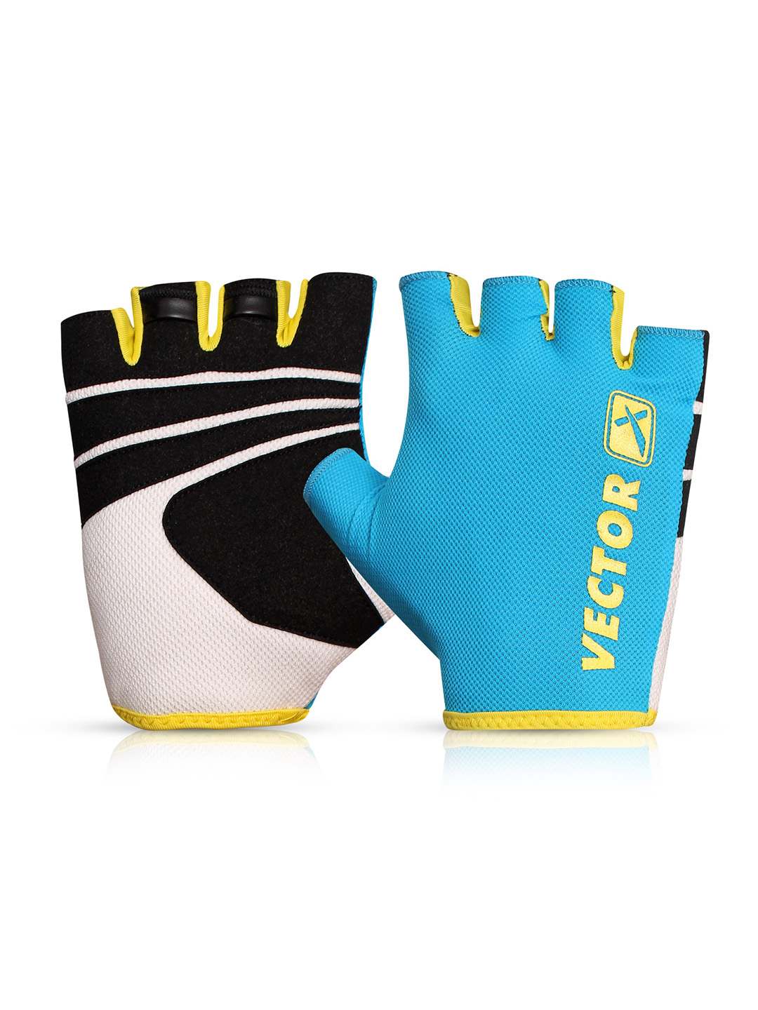 Vector X VX 450 Unisex Workout Fingerless Weight Lifting Gloves for Men and Women Excellent Grip for Weightlifting, Cycling, Exercise, Training, Pull ups, Fitness, Climbing and Rowing
