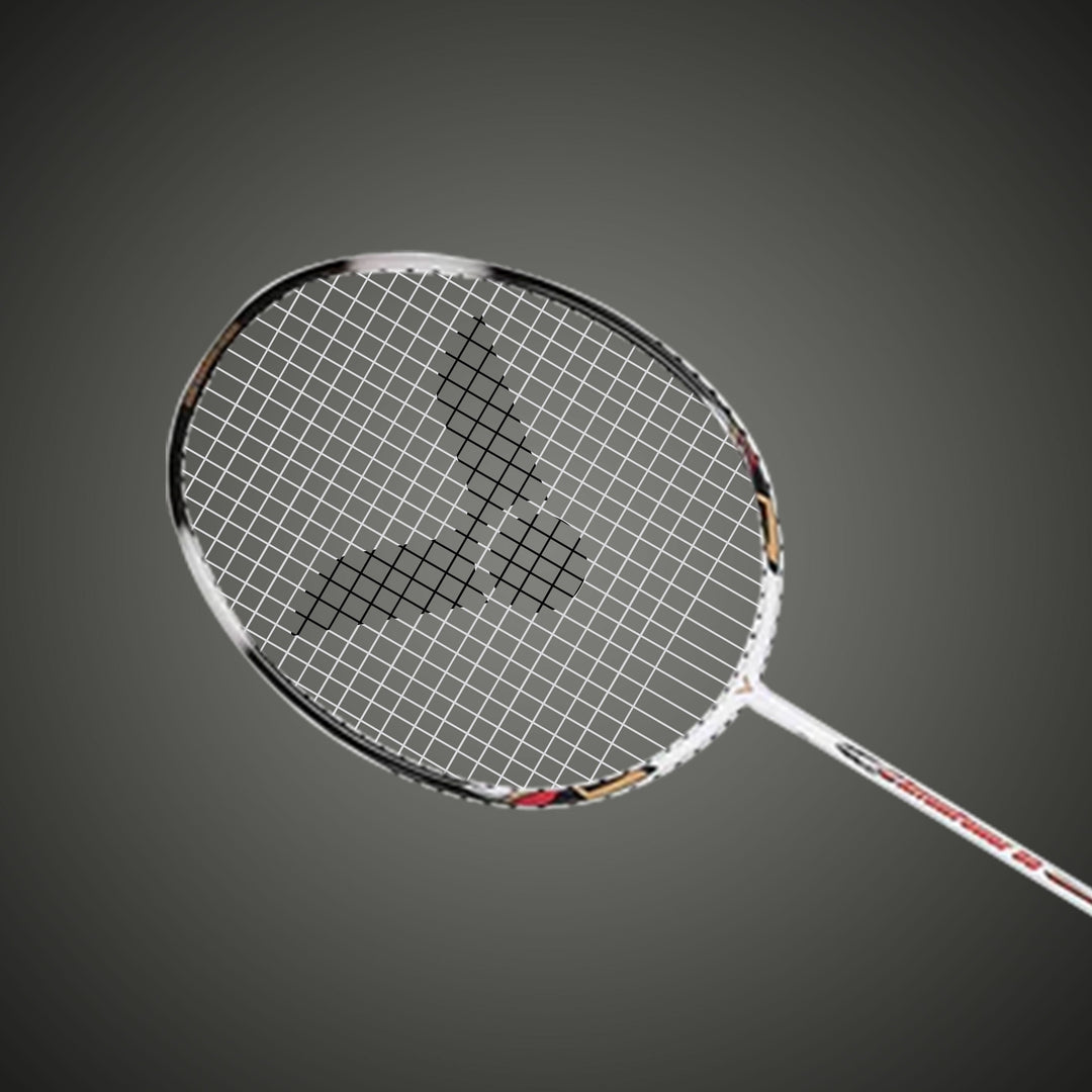 Arrow Power 80 Unstrung Badminton Racket (White+Black)