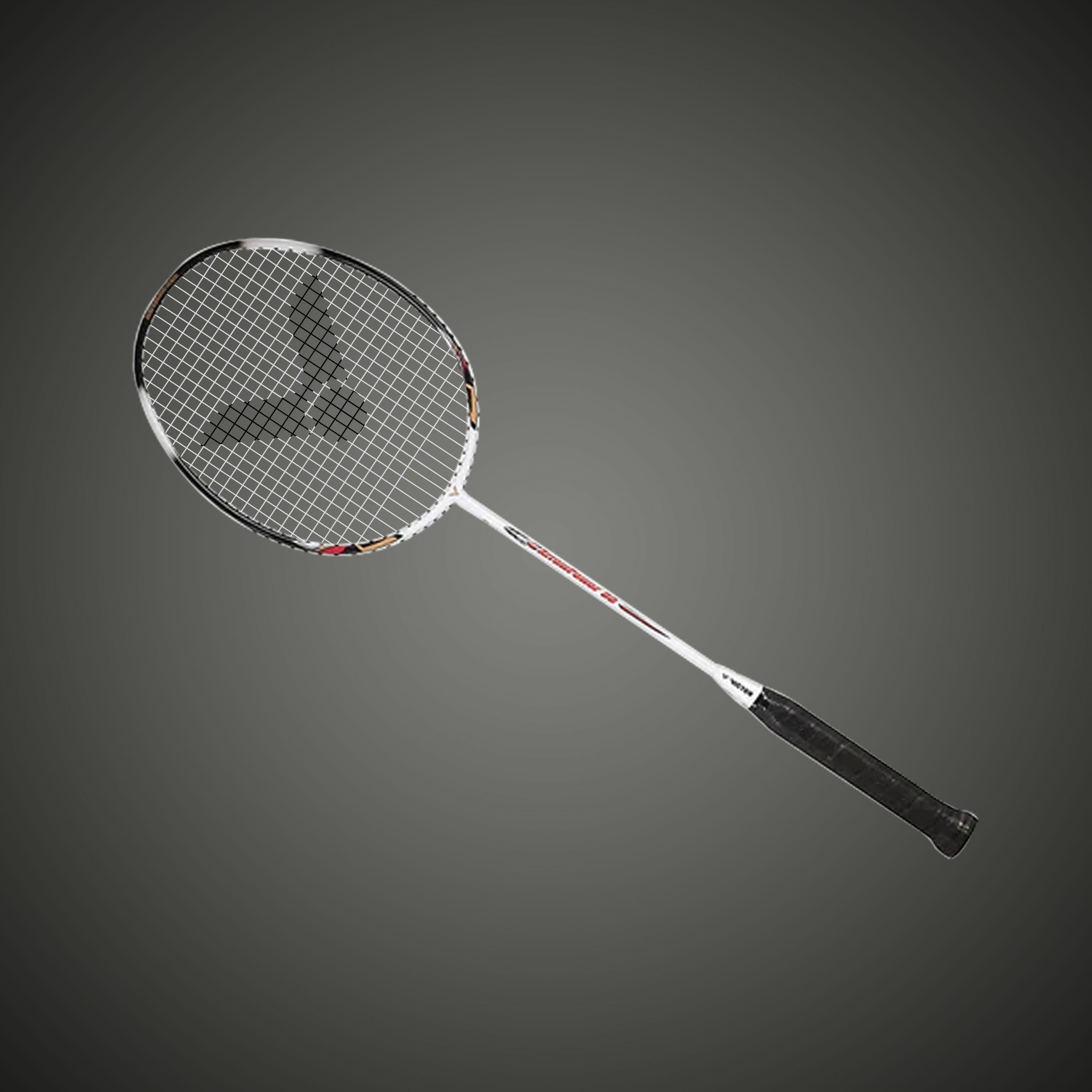 Arrow Power 80 Unstrung Badminton Racket (White+Black)