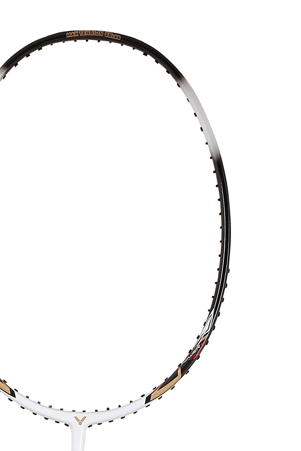 Arrow Power 80 Unstrung Badminton Racket (White+Black)