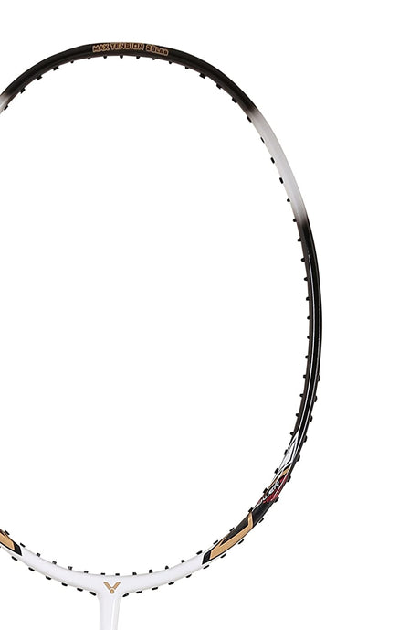 Arrow Power 80 Unstrung Badminton Racket (White+Black)