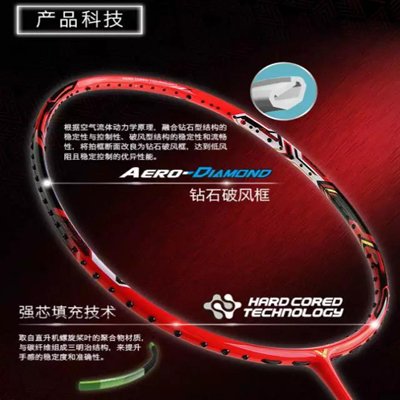Hypernano X 990 Unstrung Badminton Racket (Red)