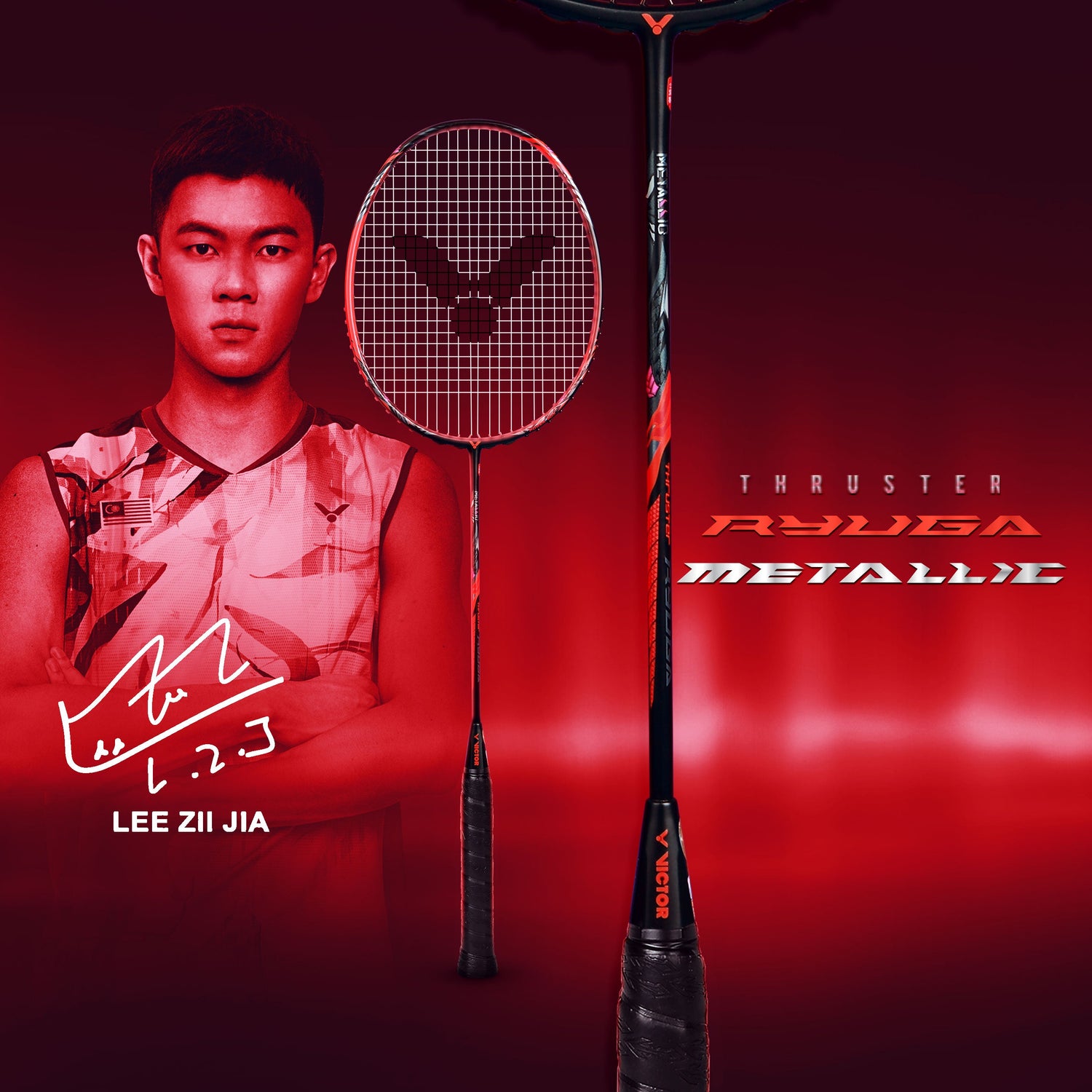 TK-RYUGA METALLIC C 4U G5 Unstrung Professional Badminton Racket