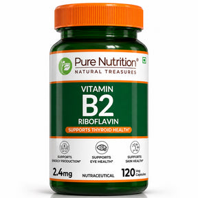 Vitamin B2 Riboflavin 2.4 mg | 120 Vegetarian Capsules - Nutrition by Pure Nutrition