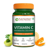Vitamin C 1250 mg with Orange Peel & Amla Extract | 120 Veg Tablets - Nutrition by Pure Nutrition