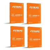 Vitamin D3 60000 IU Oral Strips 10 Sugar-Free Strips