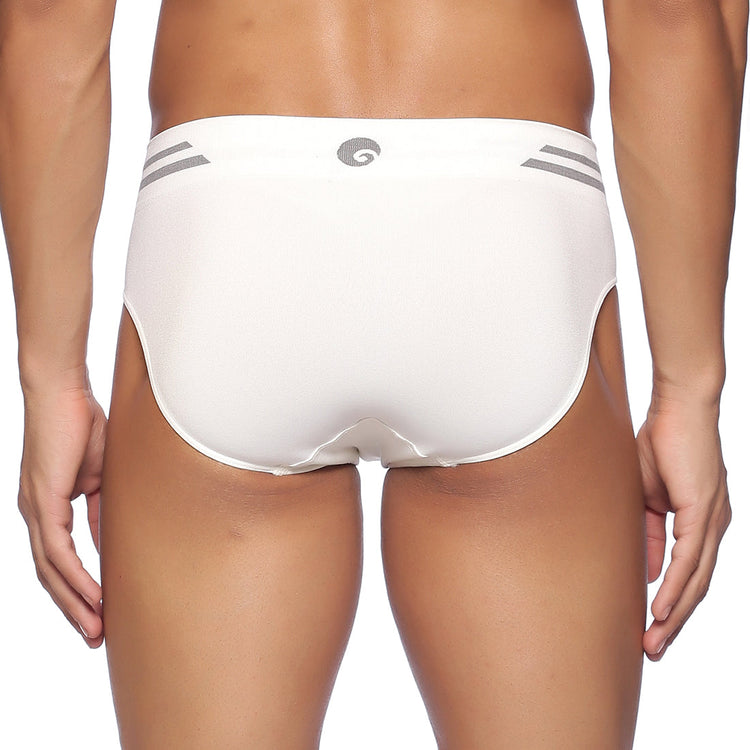 Omtex Sports Brief Seamless Supporter White