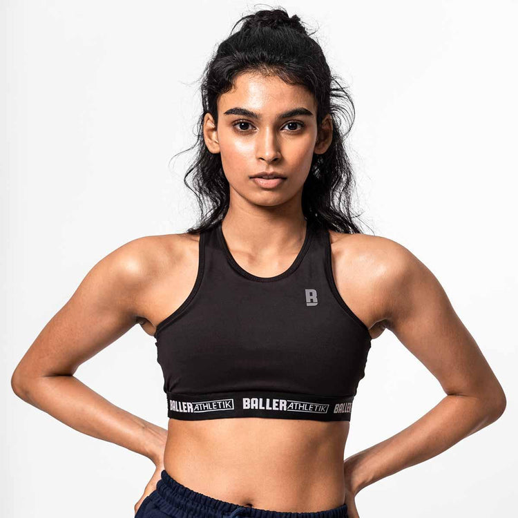 Racerback Sports Bra - Black