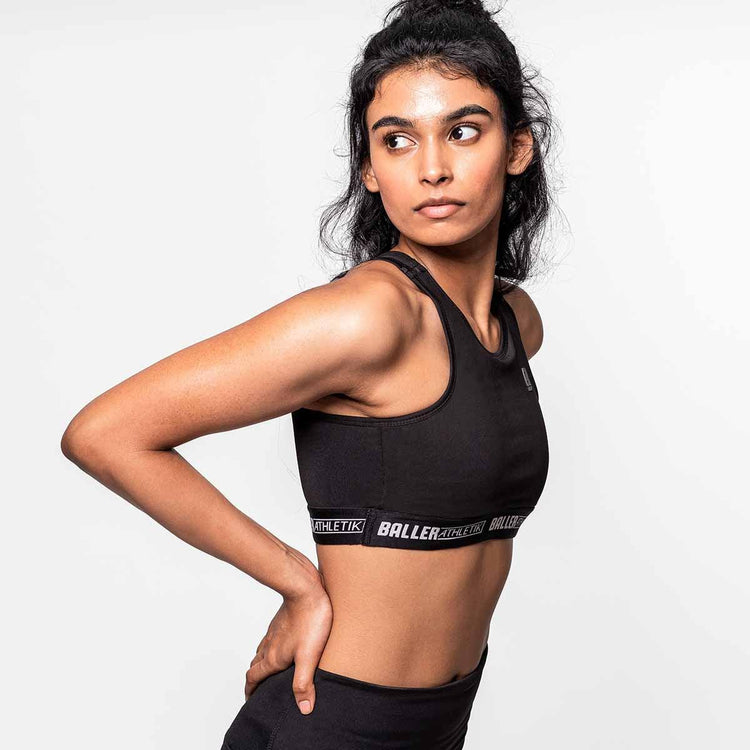Racerback Sports Bra - Black