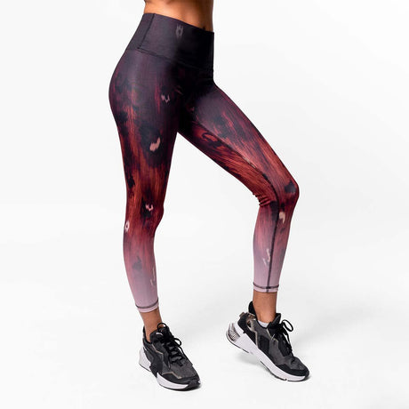 Magnum Opus High Waist Leggings - Garnet