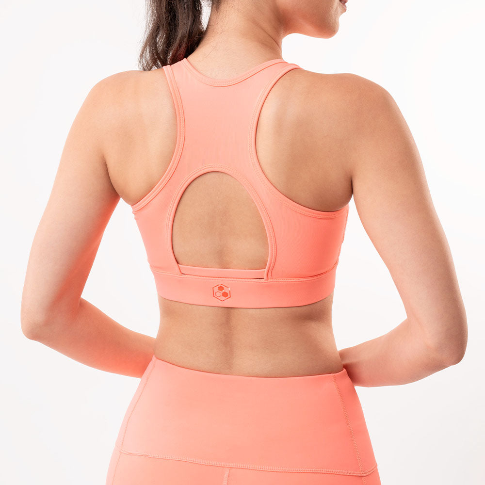 AeroFit Sports Bra - Coral Pink