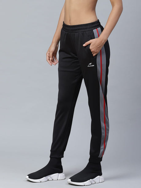 Alcis Women Black Solid Slim Fit Joggers | Alcis