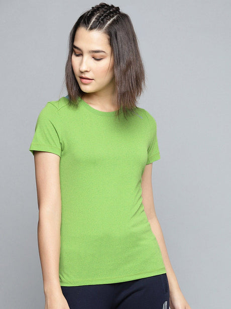 Alcis Women Color Block Green Tee | Alcis