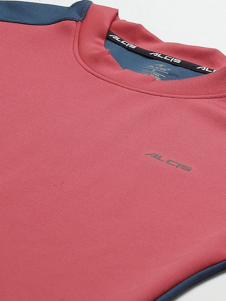 Alcis Women Red Blue Solid Sweatshirt | Alcis