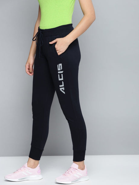 Alcis Women Solid Navy Blue Jogger | Alcis