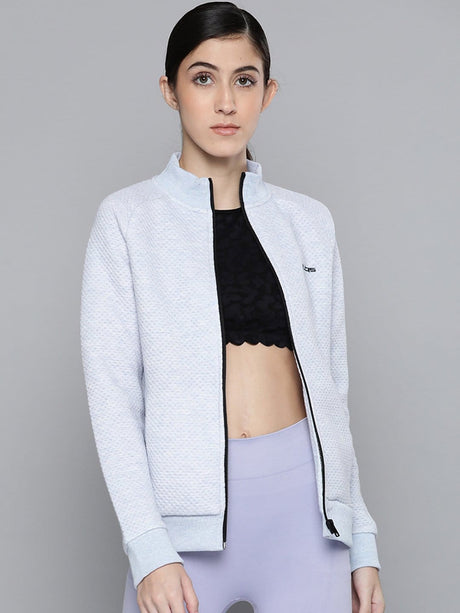 Alcis Women Blue Solid Tailored Jacket | Alcis