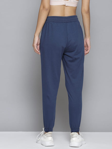Alcis Women Blue Printed Slim-Fit Joggers | Alcis