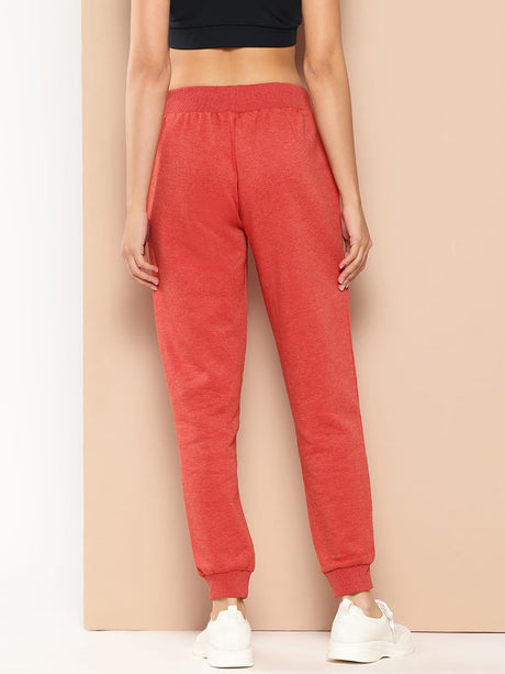 Alcis Women Red Slim Fit Solid Joggers | Alcis