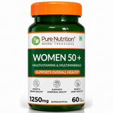 Women 50+ Multivitamins & Multiminerals 60 Veg Tablets | Senior Wellness - Nutrition by Pure Nutrition