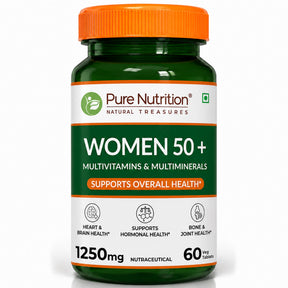 Women 50+ Multivitamins & Multiminerals 60 Veg Tablets | Senior Wellness - Nutrition by Pure Nutrition
