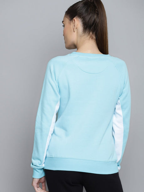 Alcis Women Solid Blue Sweatshirts | Alcis