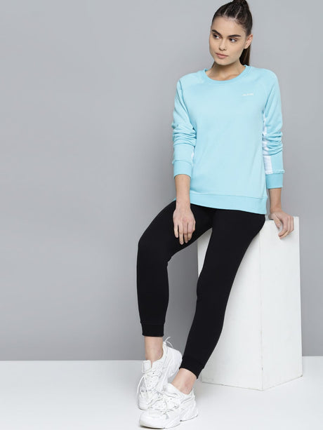 Alcis Women Solid Blue Sweatshirts | Alcis