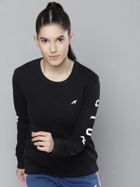 Alcis Women Printed Black Sweatshirts | Alcis