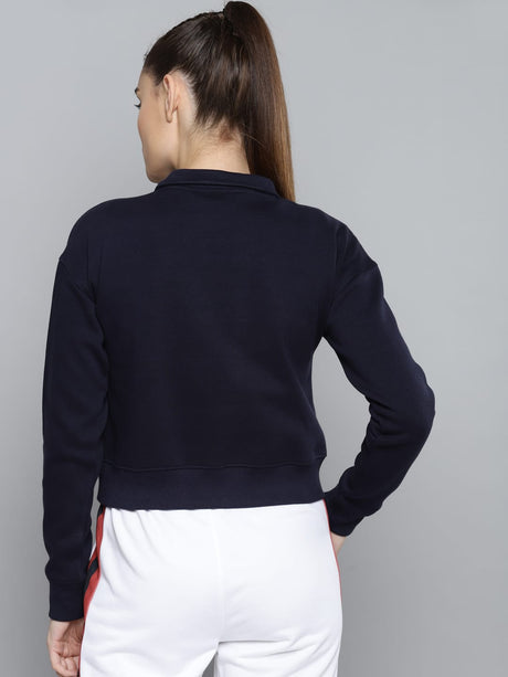 Alcis Women Printed Navy Blue Sweatshirts | Alcis