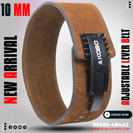 Kobo 10 mm WTB-16 Adjustable Lever Gym Belt | Kobo