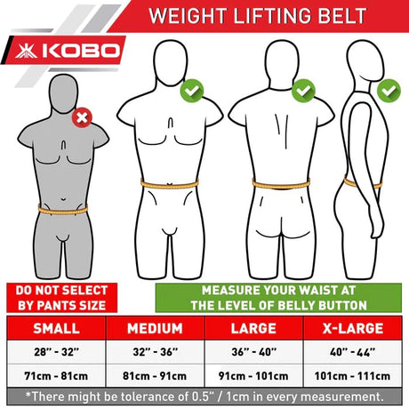 Kobo 13 mm WTB-28 Lever Gym Belt | Kobo
