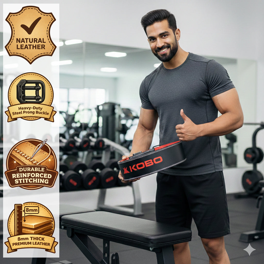 Kobo 8 mm WTB-30 Prong Gym Belt