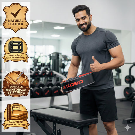 Kobo 8 mm WTB-30 Prong Gym Belt | Kobo