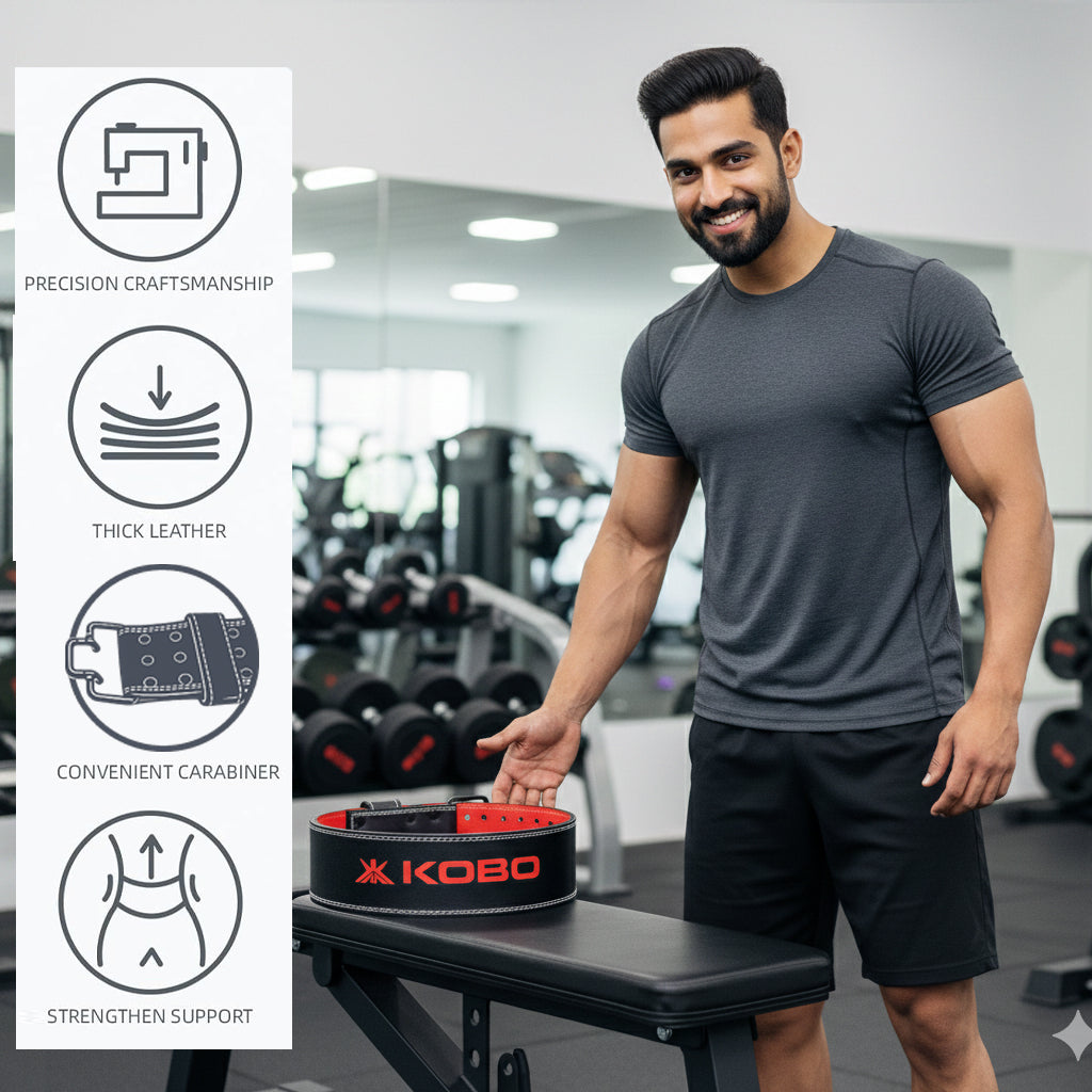 Kobo 8 mm WTB-30 Prong Gym Belt